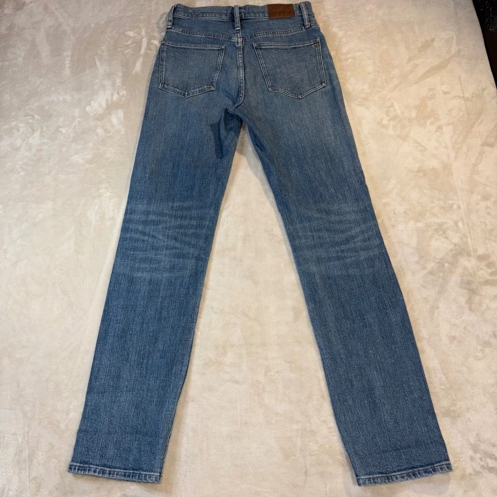 Madewell Full Length Classic Straight Leg Jeans Blue Denim 27 High Rise 826-2207